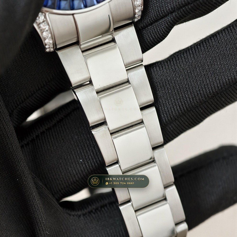 Rolex Cosmograph Daytona Black Obsidian Dial & Sapphire Bezel 18K White Gold 5-Axis CNC Case Ref. 126599TSA — Studio Gallery Plate V in 18K White Gold Au750 (216.2g Verified Mass, Rolex Manufacture Cal. 4131 - 72h Power Reserve)