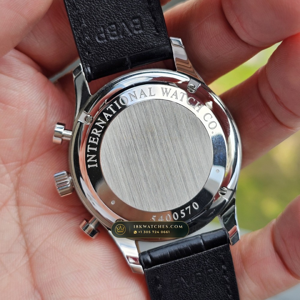 IWC Schaffhausen IWC Portugieser Chronograph 40.9mm Silver Dial Ref. IW371445 — Studio Gallery Plate VII in 904L Stainless Steel Custom Architecture (81.5g Verified Mass, IWC Manufacture Cal. 69355 / Cal. 52010)