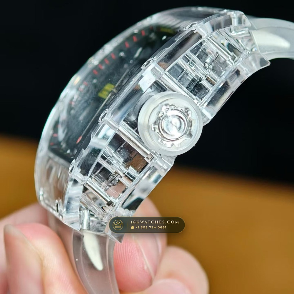 Richard Mille RM 35-02 Rafael Nadal Automatic Geneva Atelier Spec — Studio Gallery Plate II in Crystalline Sapphire & Grade 5 Titanium (50.1g Verified Mass, Richard Mille Cal. RMAL1 Variable-Geometry Rotor)