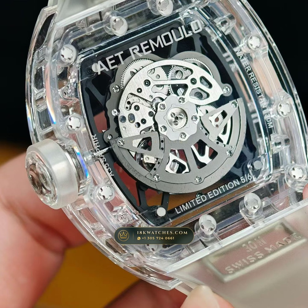 Richard Mille RM 35-02 Rafael Nadal Automatic Geneva Atelier Spec — Studio Gallery Plate III in Crystalline Sapphire & Grade 5 Titanium (50.1g Verified Mass, Richard Mille Cal. RMAL1 Variable-Geometry Rotor)