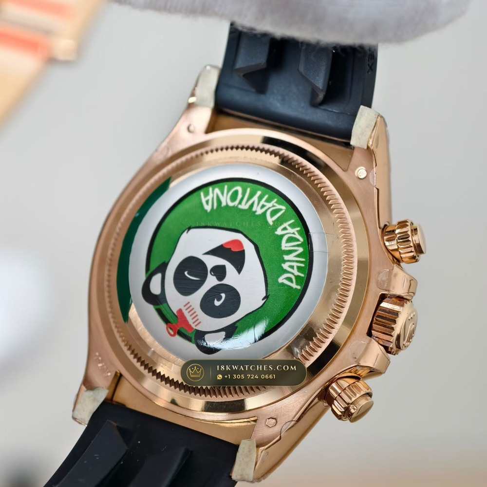 Rolex Cosmograph Daytona 18K Everose Gold Hand-Chamfered Bevel Spec Ref. 126515LN — Studio Gallery Plate VIII in 18K Rose Gold Au750 (160.3g Verified Mass, Rolex Manufacture Cal. 4131 - 72h Power Reserve)