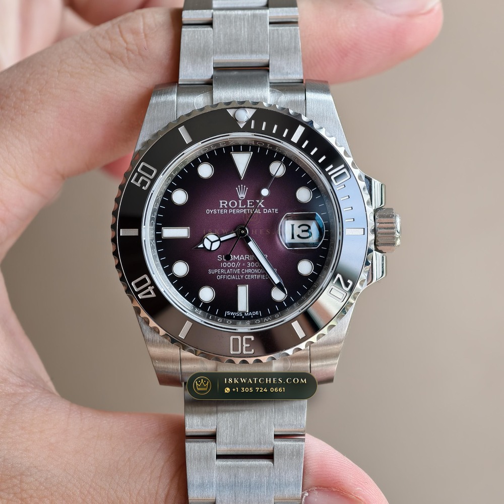 Rolex Submariner Date 41mm Custom Purple Ombre Dial Ref. 126610LN