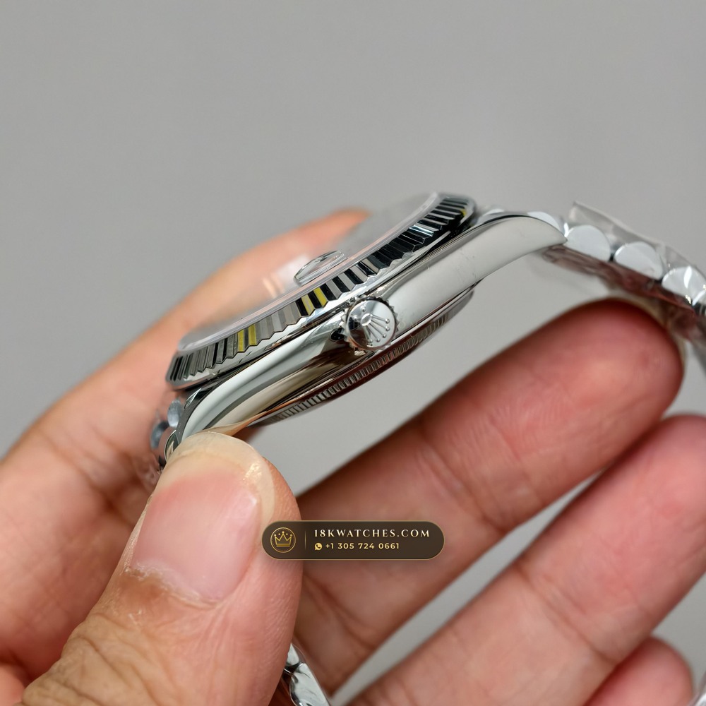 Rolex Day-Date 40 18K White Gold Chronometer Regulated Spec Ref. 228239 — Studio Gallery Plate IV in 18K White Gold Au750 (210.6g Verified Mass, Rolex Manufacture Cal. 3255 - 70h Power Reserve)