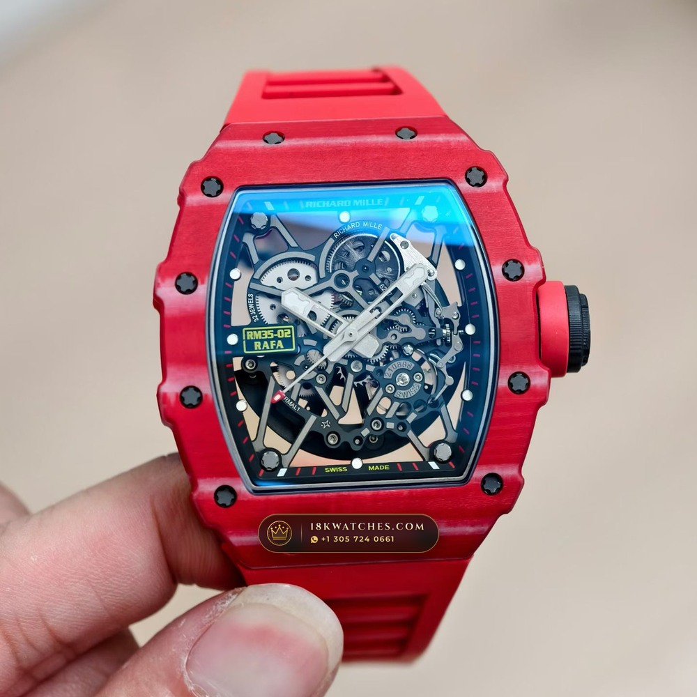 Richard Mille RM 35-02 Rafael Nadal Automatic Crimson Quartz TPT Geneva Atelier Spec