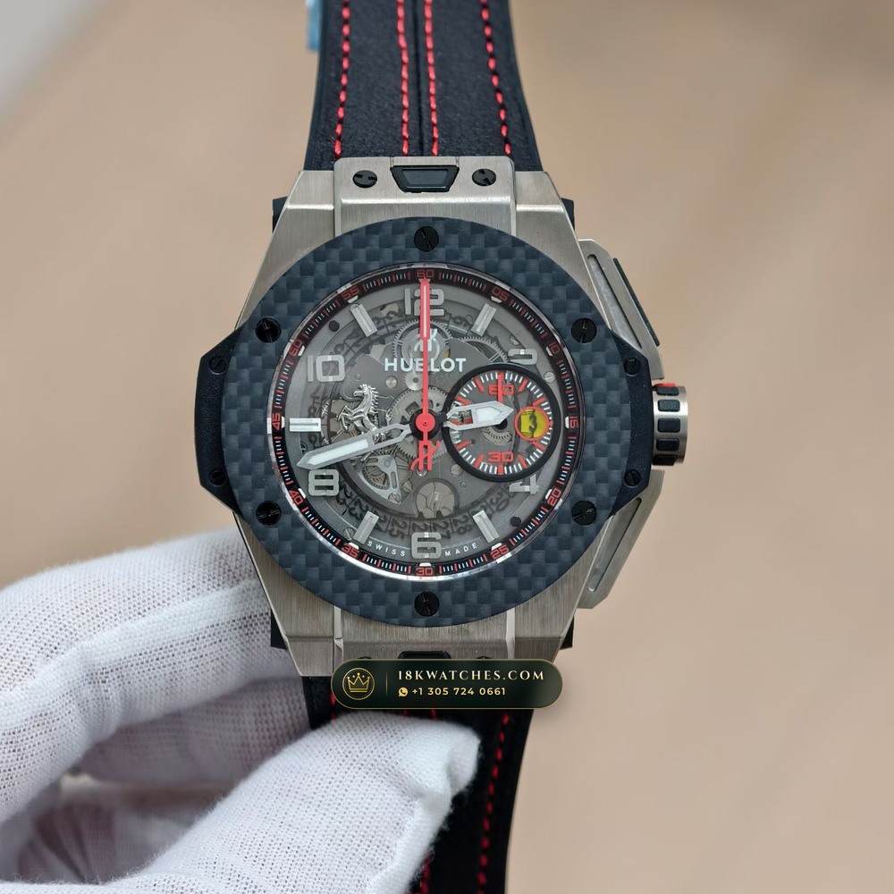 Hublot Big Bang Ferrari Unico Flyback Chronograph 45mm Ref. 401.NX.0123.VR