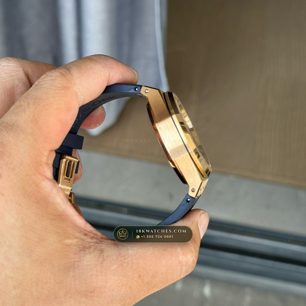 Audemars Piguet Royal Oak Selfwinding Chronograph 41mm 18K Rose Gold Ref. 26240OR — Studio Gallery Plate IV in 18K Rose Gold Au750 (246.0g Verified Mass, Audemars Piguet Cal. 4401 Flyback Chronograph)