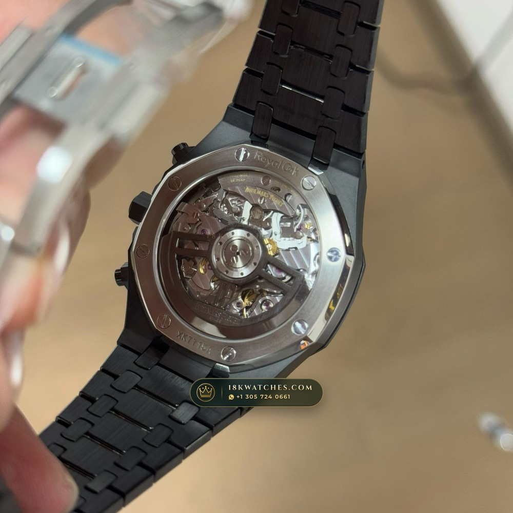 Audemars Piguet Royal Oak Selfwinding Chronograph 41mm Ref. 26240CE.OO.1225CE.98 — Studio Gallery Plate VII in High-Tech Ceramic & Titanium (149.6g Verified Mass, Audemars Piguet Cal. 4401 Flyback Chronograph)
