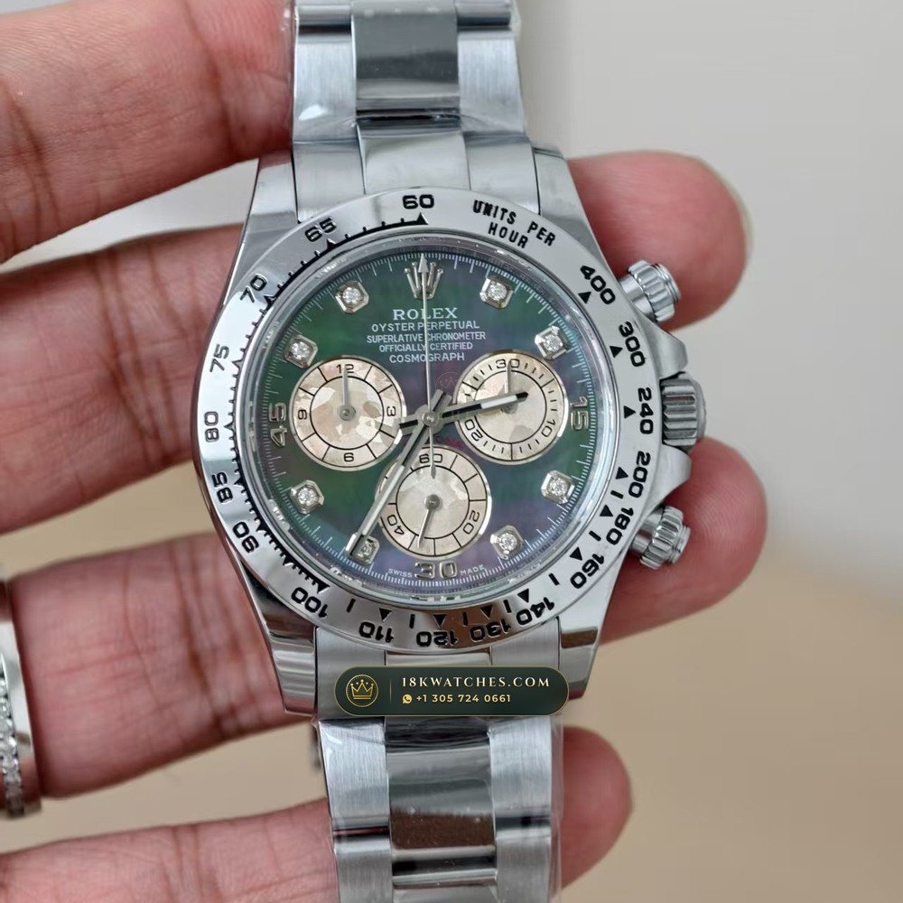 Rolex Cosmograph Daytona Iridescent Natural Mother-of-Pearl Dial 18K White Gold Ref. 126509