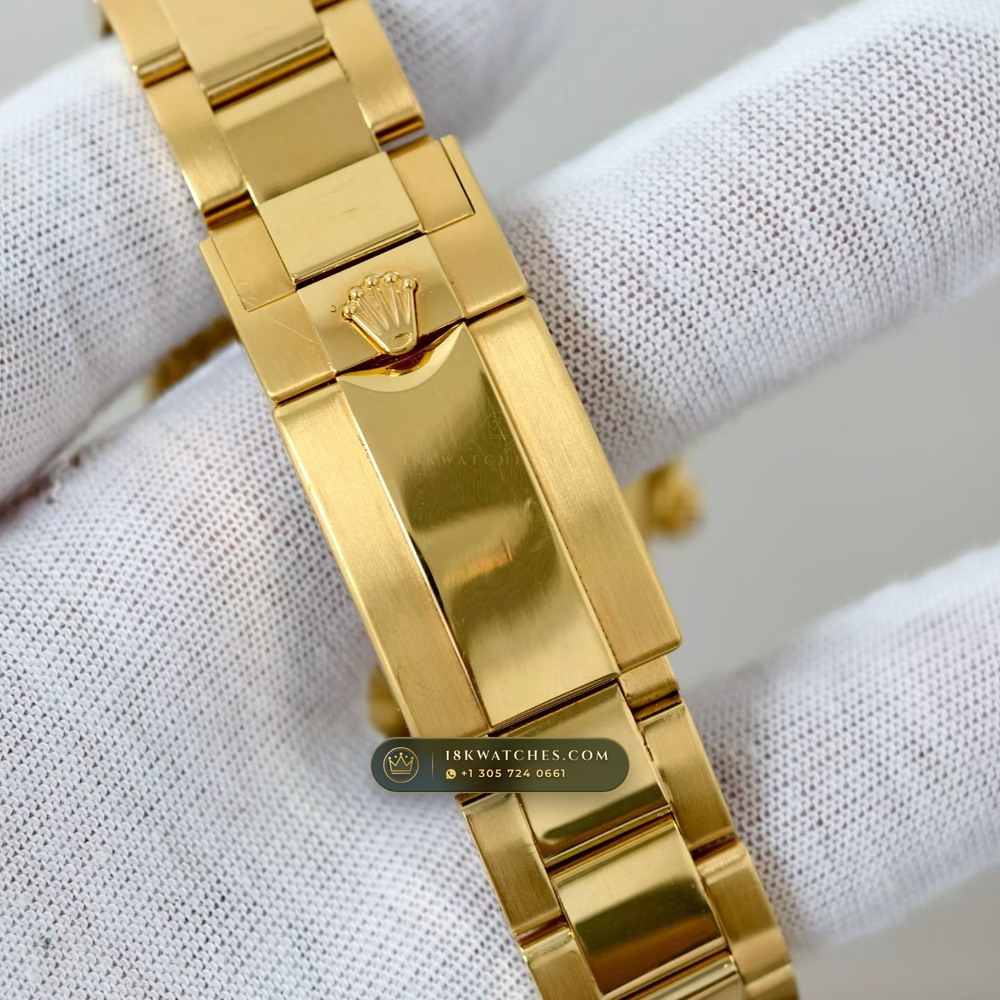 Rolex Cosmograph Daytona 18K Yellow Gold Hand-Finished Buff Dial Deep Crystal Optics Ref. 116508 — Studio Gallery Plate VI in 18K Yellow Gold Au750 (216.4g Verified Mass, Rolex Manufacture Cal. 4130 - 72h Power Reserve)