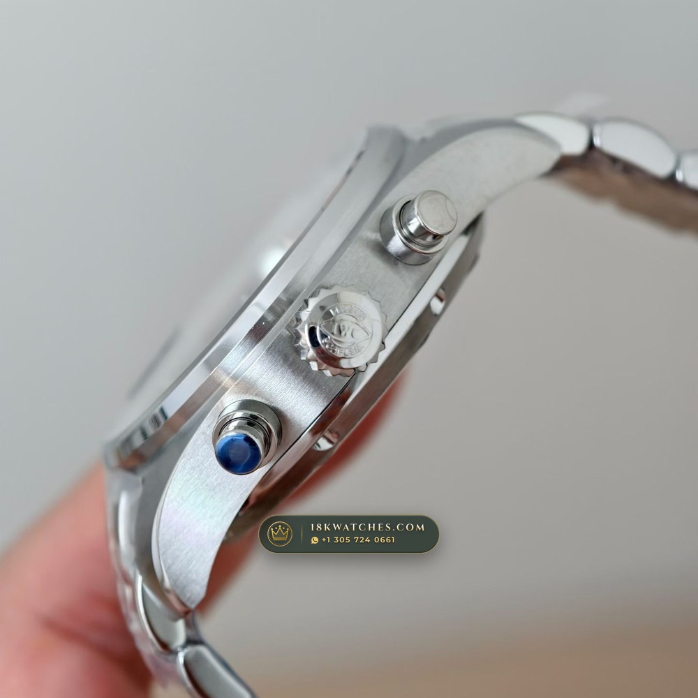 IWC Schaffhausen IWC Pilot Watch Chronograph 41mm Blue Dial Ref. IW388101 — Studio Gallery Plate V in 904L Stainless Steel Custom Architecture (108.2g Verified Mass, IWC Manufacture Cal. 69355 / Cal. 52010)