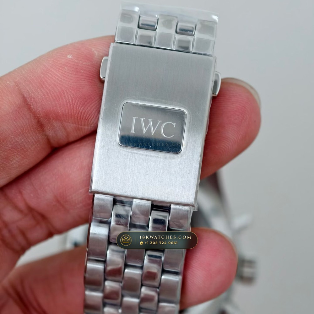 IWC Schaffhausen IWC Pilot Watch Chronograph 41mm Blue Dial Ref. IW388101 — Studio Gallery Plate VI in 904L Stainless Steel Custom Architecture (108.2g Verified Mass, IWC Manufacture Cal. 69355 / Cal. 52010)