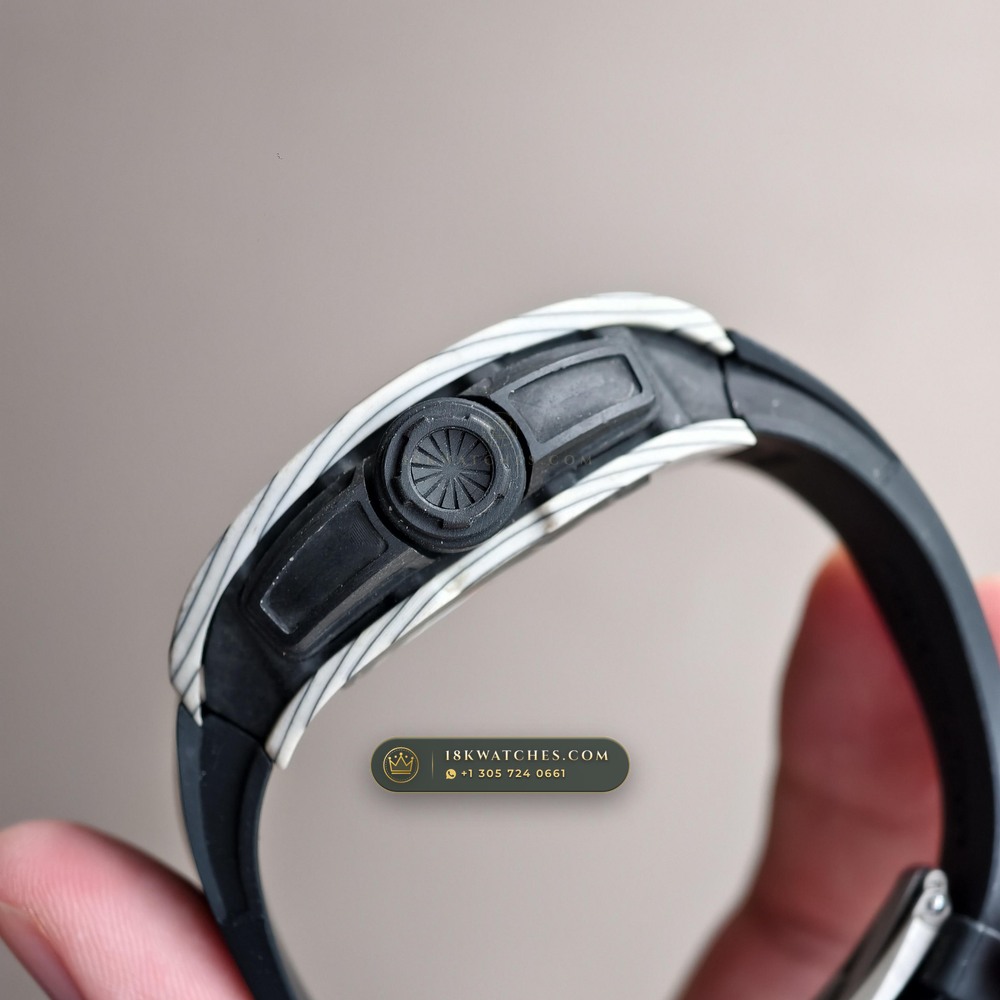 Richard Mille RM 61-01 Yohan Blake Asymmetric — Studio Gallery Plate V in Carbon TPT & Grade 5 Titanium (55.4g Verified Mass, Richard Mille Cal. RMUL2 Free-Sprung Skeleton)