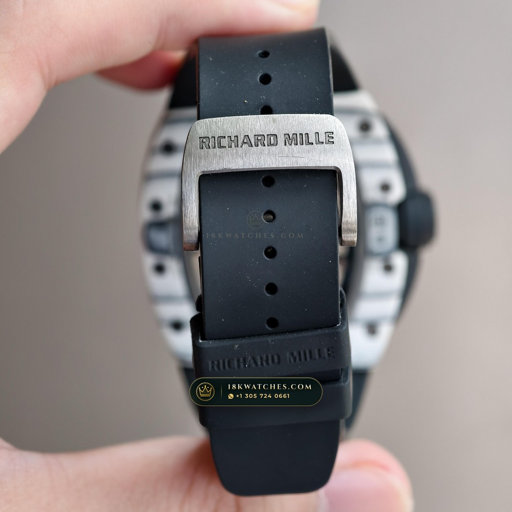 Richard Mille RM 61-01 Yohan Blake Asymmetric — Studio Gallery Plate VII in Carbon TPT & Grade 5 Titanium (55.4g Verified Mass, Richard Mille Cal. RMUL2 Free-Sprung Skeleton)