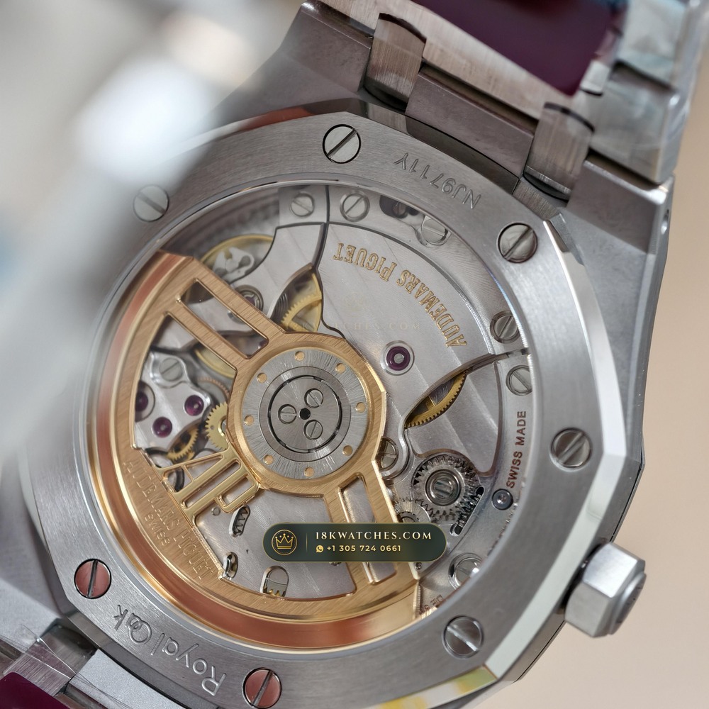 Audemars Piguet Royal Oak Selfwinding 41mm Custom Tapestry Dial Free-Sprung Calibre Ref. 15500ST — Studio Gallery Plate VII in 904L Stainless Steel Custom Architecture (166.4g Verified Mass, Audemars Piguet Cal. 4302 - 70h Power Reserve)