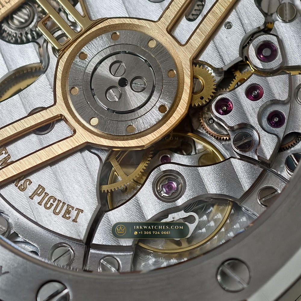 Audemars Piguet Royal Oak Selfwinding 41mm Custom Tapestry Dial Free-Sprung Calibre Ref. 15500ST — Studio Gallery Plate VIII in 904L Stainless Steel Custom Architecture (166.4g Verified Mass, Audemars Piguet Cal. 4302 - 70h Power Reserve)