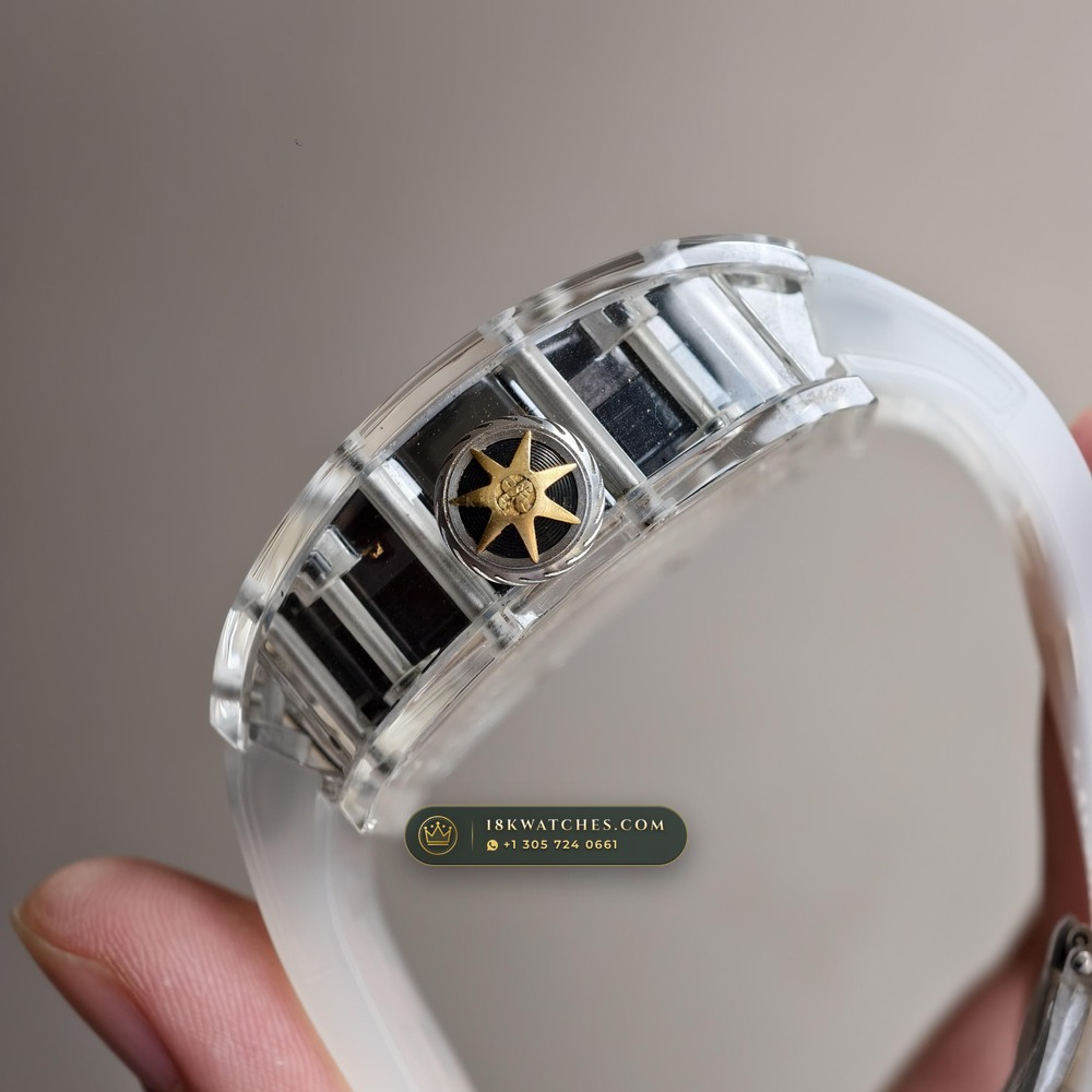 Richard Mille RM Tourbillon Haute Horlogerie Samurai Limited Edition Ref. RM 47 — Studio Gallery Plate VI in Crystalline Sapphire & Grade 5 Titanium (78.2g Verified Mass, Richard Mille Hand-Wound Tourbillon Calibre)