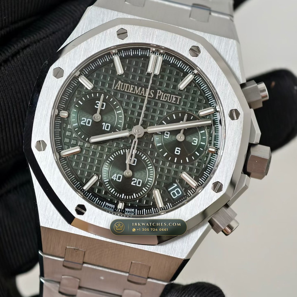 Audemars Piguet Royal Oak Selfwinding Chronograph 41mm Free-Sprung Calibre Ref. 26240ST.OO.1320ST.08 — Studio Gallery Plate III in 904L Stainless Steel Custom Architecture (180.3g Verified Mass, Audemars Piguet Cal. 4401 Flyback Chronograph)