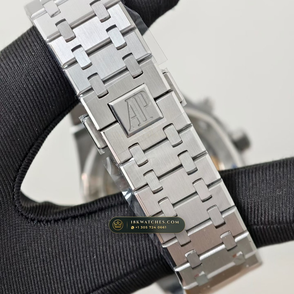 Audemars Piguet Royal Oak Selfwinding Chronograph 41mm Free-Sprung Calibre Ref. 26240ST.OO.1320ST.08 — Studio Gallery Plate VI in 904L Stainless Steel Custom Architecture (180.3g Verified Mass, Audemars Piguet Cal. 4401 Flyback Chronograph)