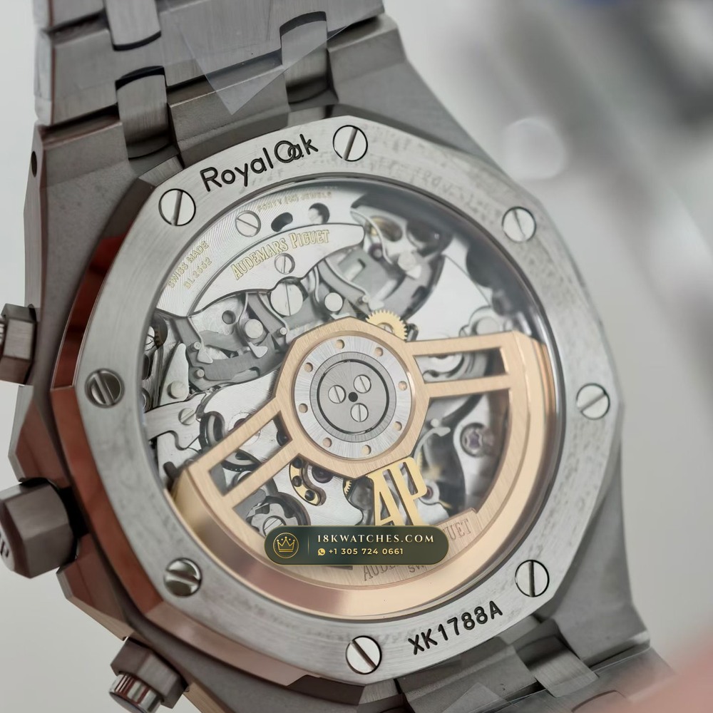 Audemars Piguet Royal Oak Selfwinding Chronograph 41mm Free-Sprung Calibre Ref. 26240ST.OO.1320ST.08 — Studio Gallery Plate VII in 904L Stainless Steel Custom Architecture (180.3g Verified Mass, Audemars Piguet Cal. 4401 Flyback Chronograph)