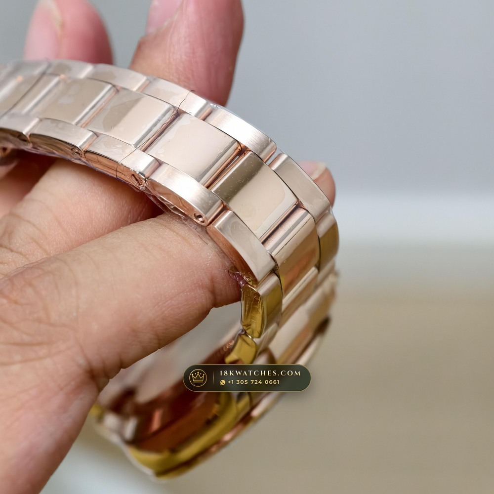 Rolex Cosmograph Daytona Racing Arabic Dial 18K Everose Gold Ref. 126505 — Studio Gallery Plate IV in 18K Rose Gold Au750 (216.9g Verified Mass, Rolex Manufacture Cal. 4131 - 72h Power Reserve)