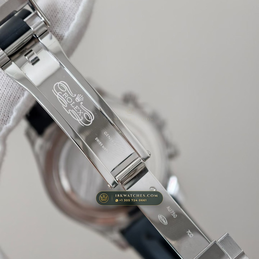 Rolex Cosmograph Daytona 18K White Gold Deep Crystal Optics 5-Axis CNC Case Ref. 116589TBR — Studio Gallery Plate VII in 18K White Gold Au750 (160.2g Verified Mass, Rolex Manufacture Cal. 4130 - 72h Power Reserve)