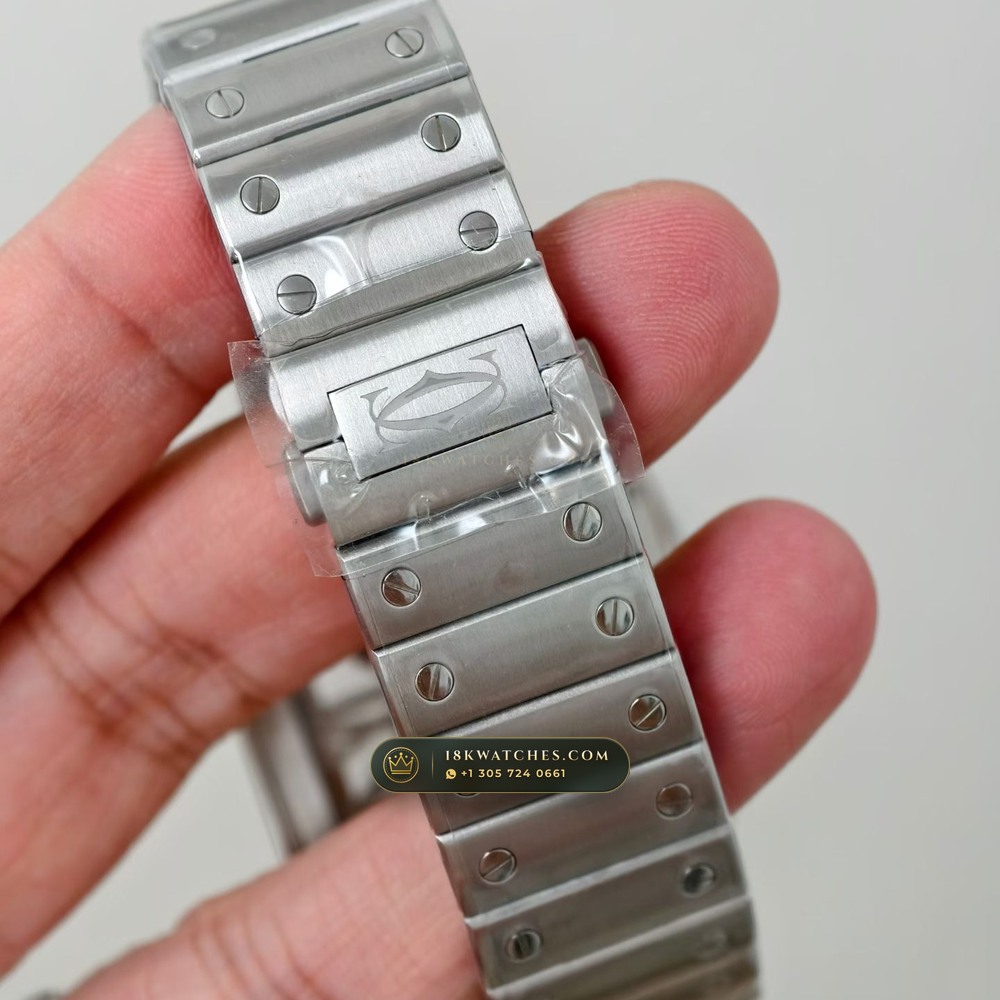 Cartier Santos de Cartier Skeleton Openworked Roman Bridges Ref. WHSA0015 — Studio Gallery Plate VI in 904L Stainless Steel Custom Architecture (115.3g Verified Mass, Cartier Manufacture Cal. 1847 MC / Skeleton Cal. 9611 MC)
