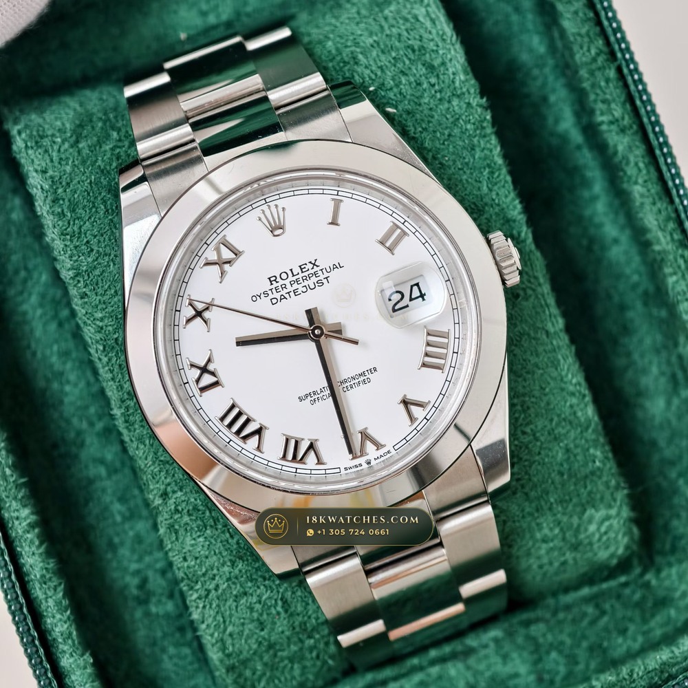 Rolex Datejust 41 Authentic OEM Dial Ref. 126300 — Studio Gallery Plate II in 904L Stainless Steel Custom Architecture (136.4g Verified Mass, Rolex Manufacture Cal. 3235 - 70h Power Reserve)