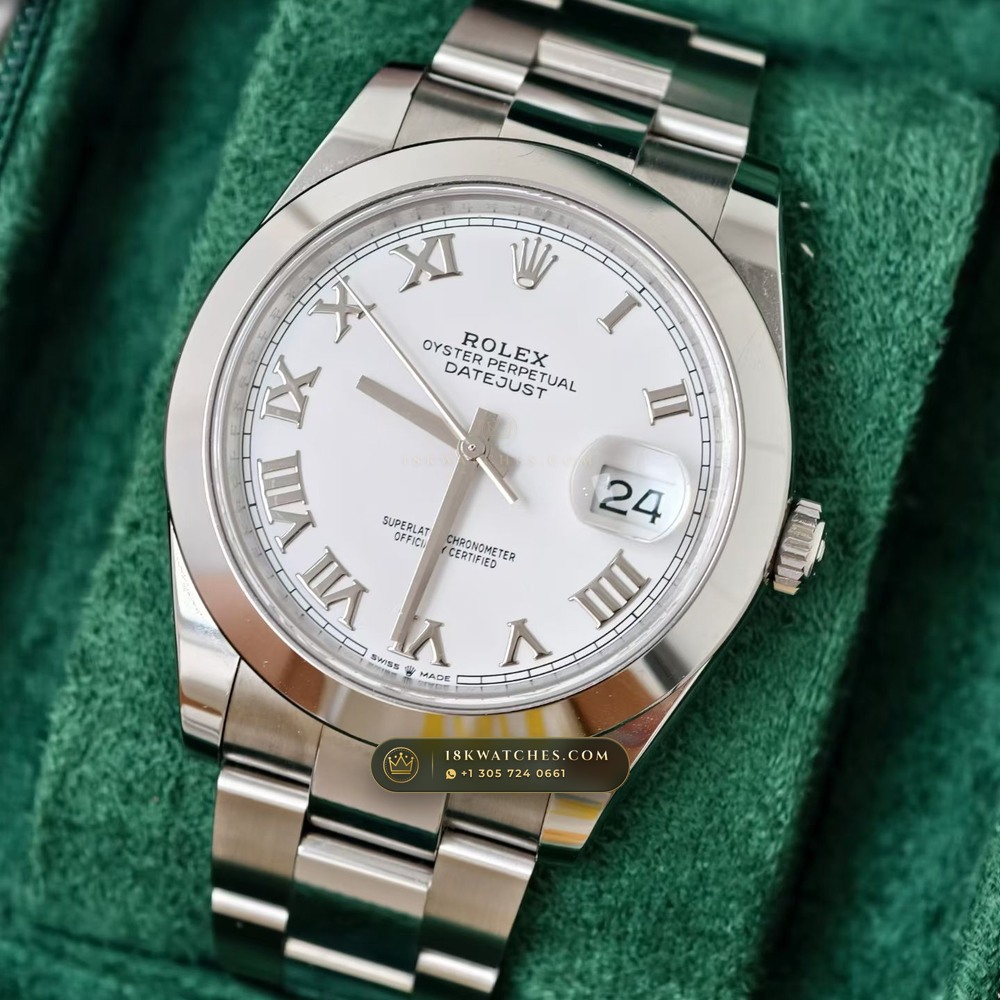 Rolex Datejust 41 Authentic OEM Dial Ref. 126300 — Studio Gallery Plate III in 904L Stainless Steel Custom Architecture (136.4g Verified Mass, Rolex Manufacture Cal. 3235 - 70h Power Reserve)