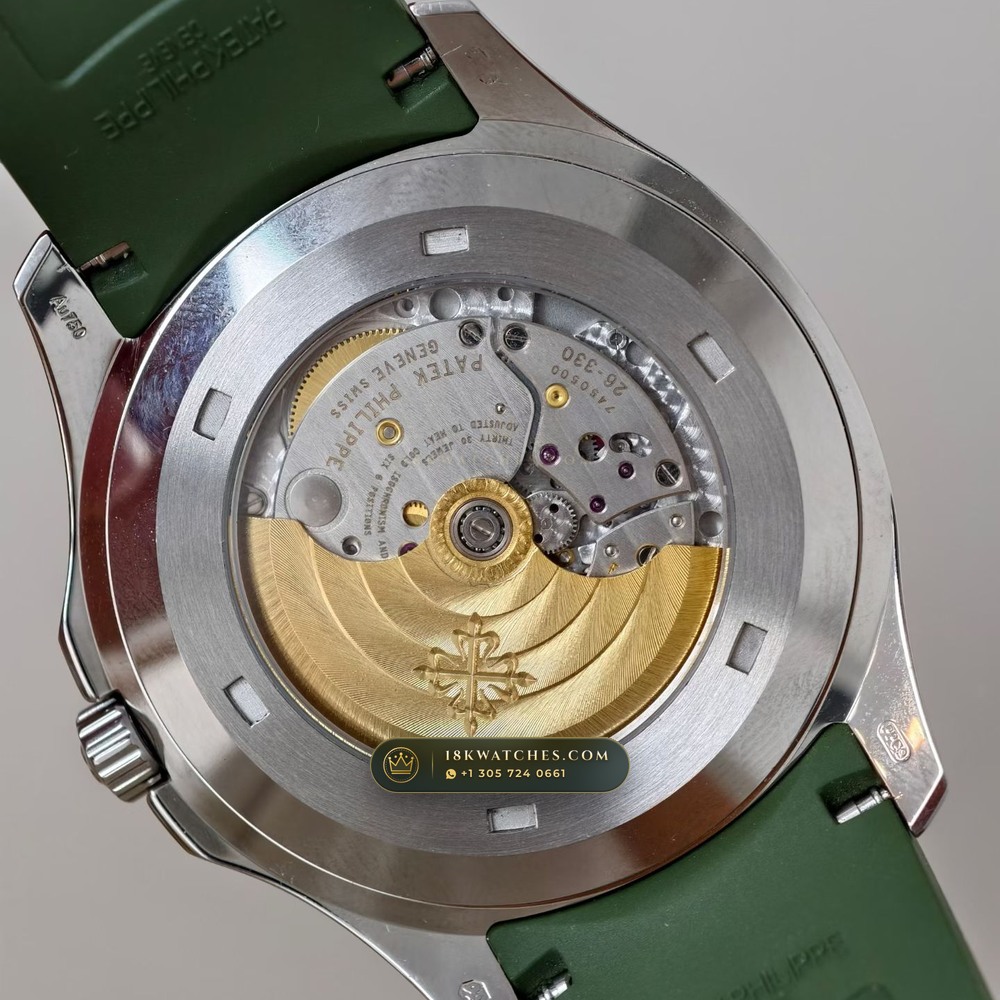 Patek Philippe Aquanaut Jumbo 42.2mm 18K White Gold Geneva Atelier Spec Ref. 5168G — Studio Gallery Plate VI in 18K White Gold Au750 (120.9g Verified Mass, Patek Philippe Cal. 324 S C - 21K Gold Rotor)