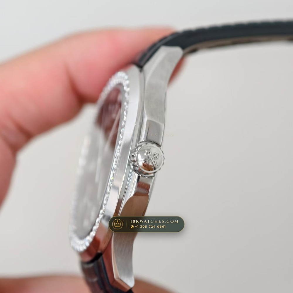 Patek Philippe Aquanaut Extra-Large Self-Winding Diamond-Set Bezel Geneva Atelier Spec Ref. 5167A — Studio Gallery Plate VI in 904L Stainless Steel Custom Architecture (79.8g Verified Mass, Patek Philippe Cal. 324 S C - 21K Gold Rotor)