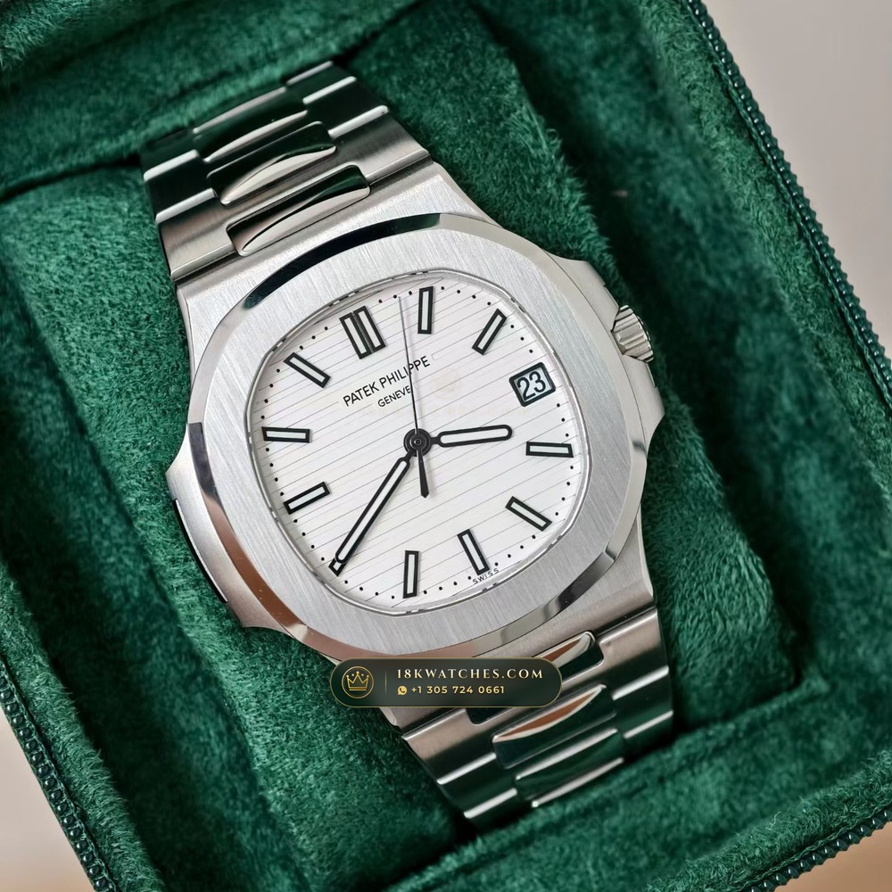 Patek Philippe Nautilus Self-Winding Custom SW Dial Deep Crystal Optics Ref. 5711/1A-011 — Studio Gallery Plate II in 904L Stainless Steel Custom Architecture (114.8g Verified Mass, Patek Philippe Cal. 26-330 S C / Cal. 324 S C - 21K Gold Rotor)