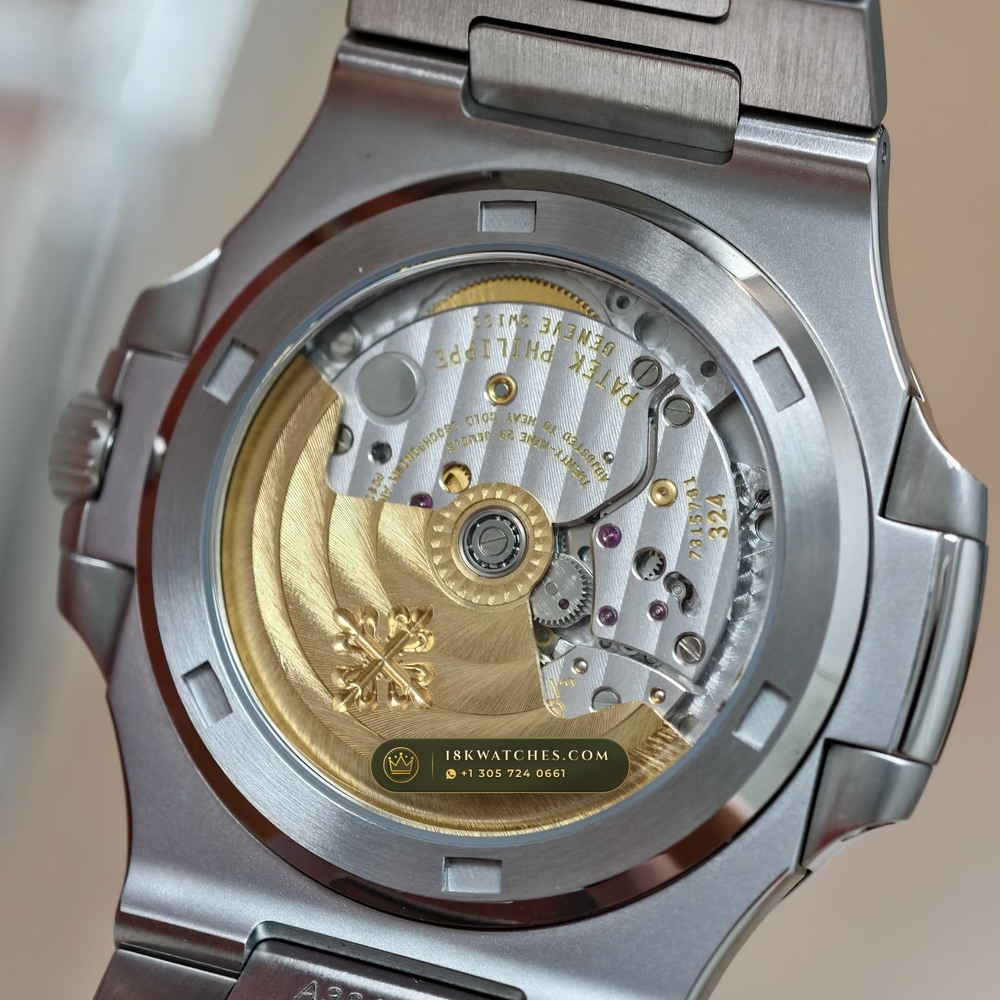Patek Philippe Nautilus Self-Winding Custom SW Dial Deep Crystal Optics Ref. 5711/1A-011 — Studio Gallery Plate VIII in 904L Stainless Steel Custom Architecture (114.8g Verified Mass, Patek Philippe Cal. 26-330 S C / Cal. 324 S C - 21K Gold Rotor)