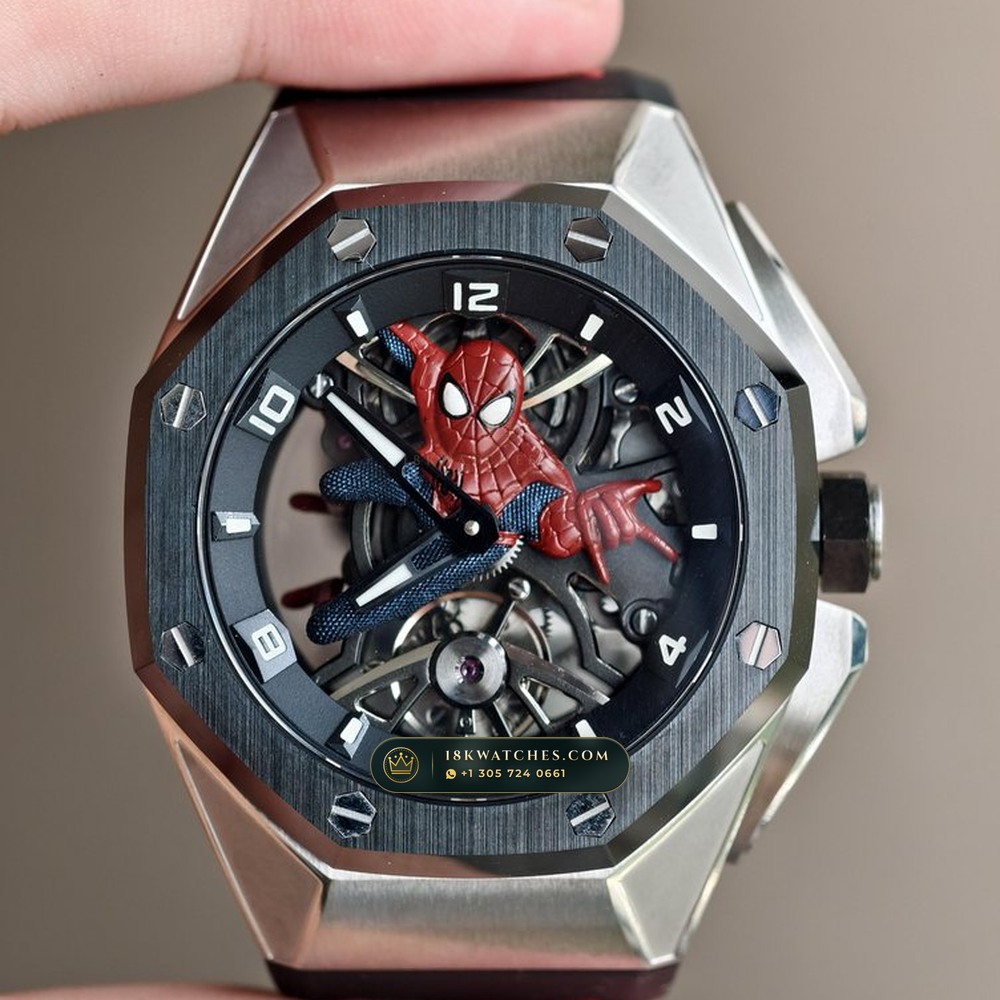 Audemars Piguet Royal Oak Concept Spider-Man Flying Tourbillon Openworked Titanium Ref. 26631TI.OO.D002CA.01