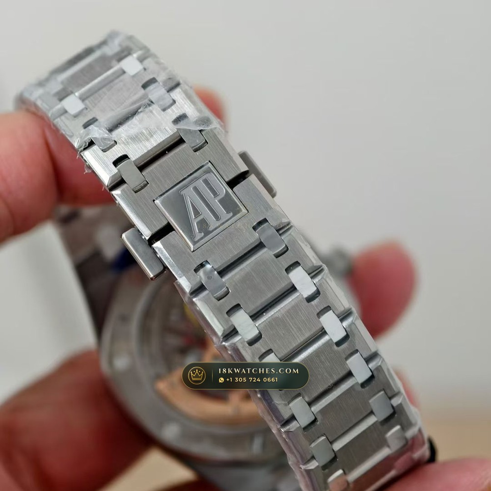 Audemars Piguet Royal Oak Jumbo Extra-Thin 39mm Geneva Atelier Spec Ref. 15202IP — Studio Gallery Plate X in 904L Stainless Steel Custom Architecture (94.1g Verified Mass, Audemars Piguet Cal. 2121 Ultra-Thin)
