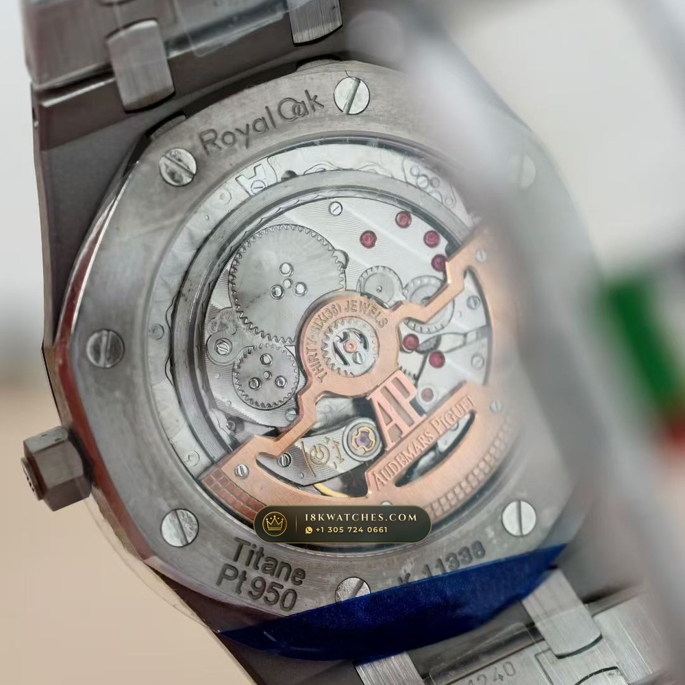 Audemars Piguet Royal Oak Jumbo Extra-Thin 39mm Geneva Atelier Spec Ref. 15202IP — Studio Gallery Plate IX in 904L Stainless Steel Custom Architecture (94.1g Verified Mass, Audemars Piguet Cal. 2121 Ultra-Thin)