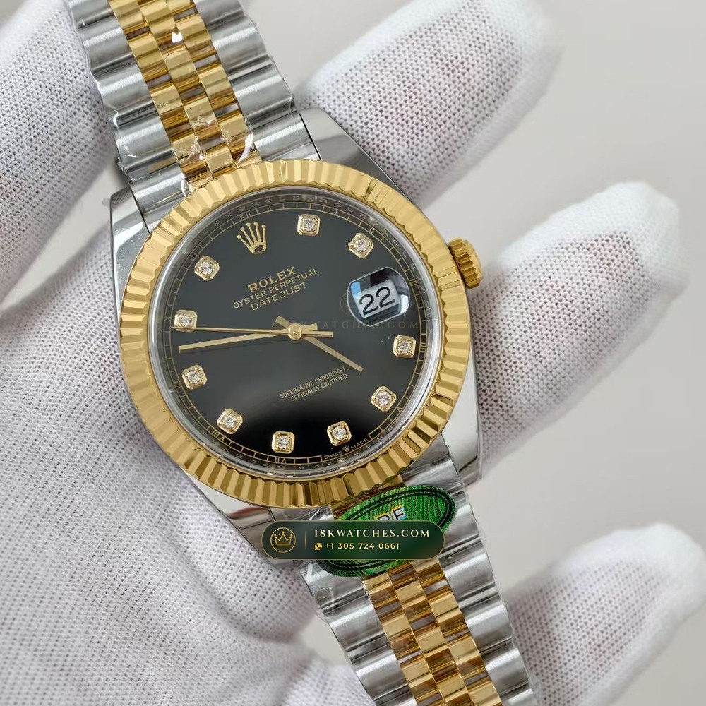 Rolex Datejust 41 Hand-Chamfered Bevel Spec Ref. 126331 — Studio Gallery Plate II in 18K Gold & 904L Oystersteel Rolesor (150.1g Verified Mass, Rolex Manufacture Cal. 3235 - 70h Power Reserve)