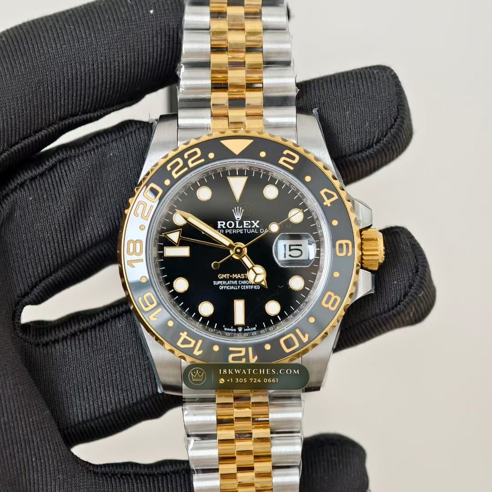 Rolex GMT-Master II Guinness / Zombie Grey & Black Cerachrom 18K Everose Gold Ref. 126715CHNR