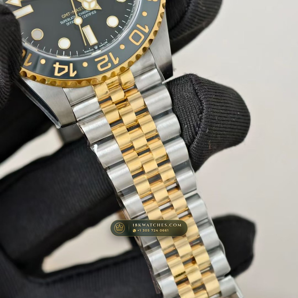 Rolex GMT-Master II Guinness / Zombie Grey & Black Cerachrom 18K Everose Gold Ref. 126715CHNR — Studio Gallery Plate IV in 18K Rose Gold Au750 (225.4g Verified Mass, Rolex Manufacture Cal. 3285 - 70h Power Reserve)