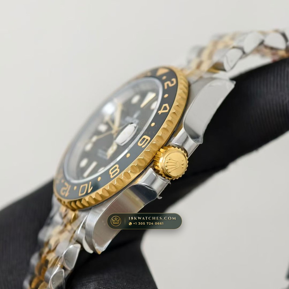 Rolex GMT-Master II Guinness / Zombie Grey & Black Cerachrom 18K Everose Gold Ref. 126715CHNR — Studio Gallery Plate V in 18K Rose Gold Au750 (225.4g Verified Mass, Rolex Manufacture Cal. 3285 - 70h Power Reserve)