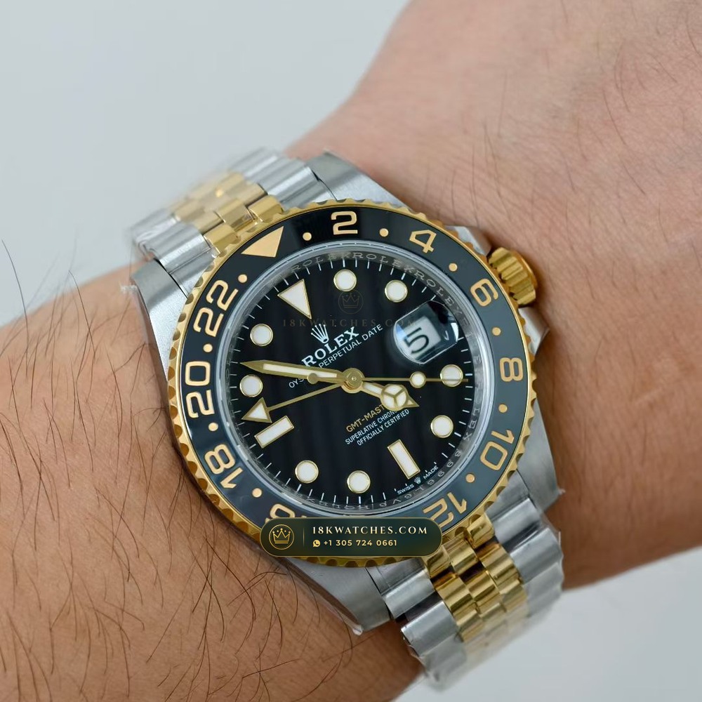 Rolex GMT-Master II Guinness / Zombie Grey & Black Cerachrom 18K Everose Gold Ref. 126715CHNR — Studio Gallery Plate VIII in 18K Rose Gold Au750 (225.4g Verified Mass, Rolex Manufacture Cal. 3285 - 70h Power Reserve)