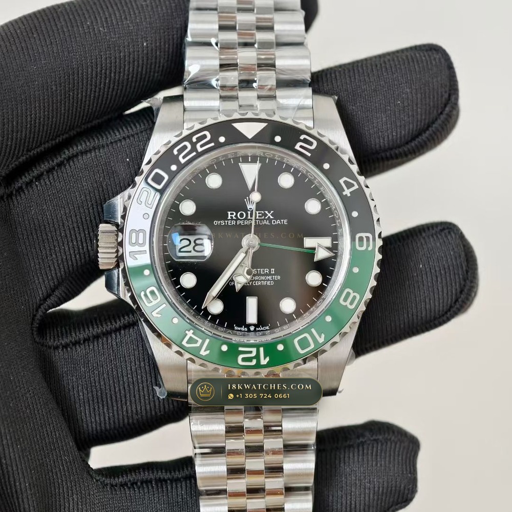 Rolex GMT-Master II Sprite Left-Handed Green & Black Ref. 126720VTNR