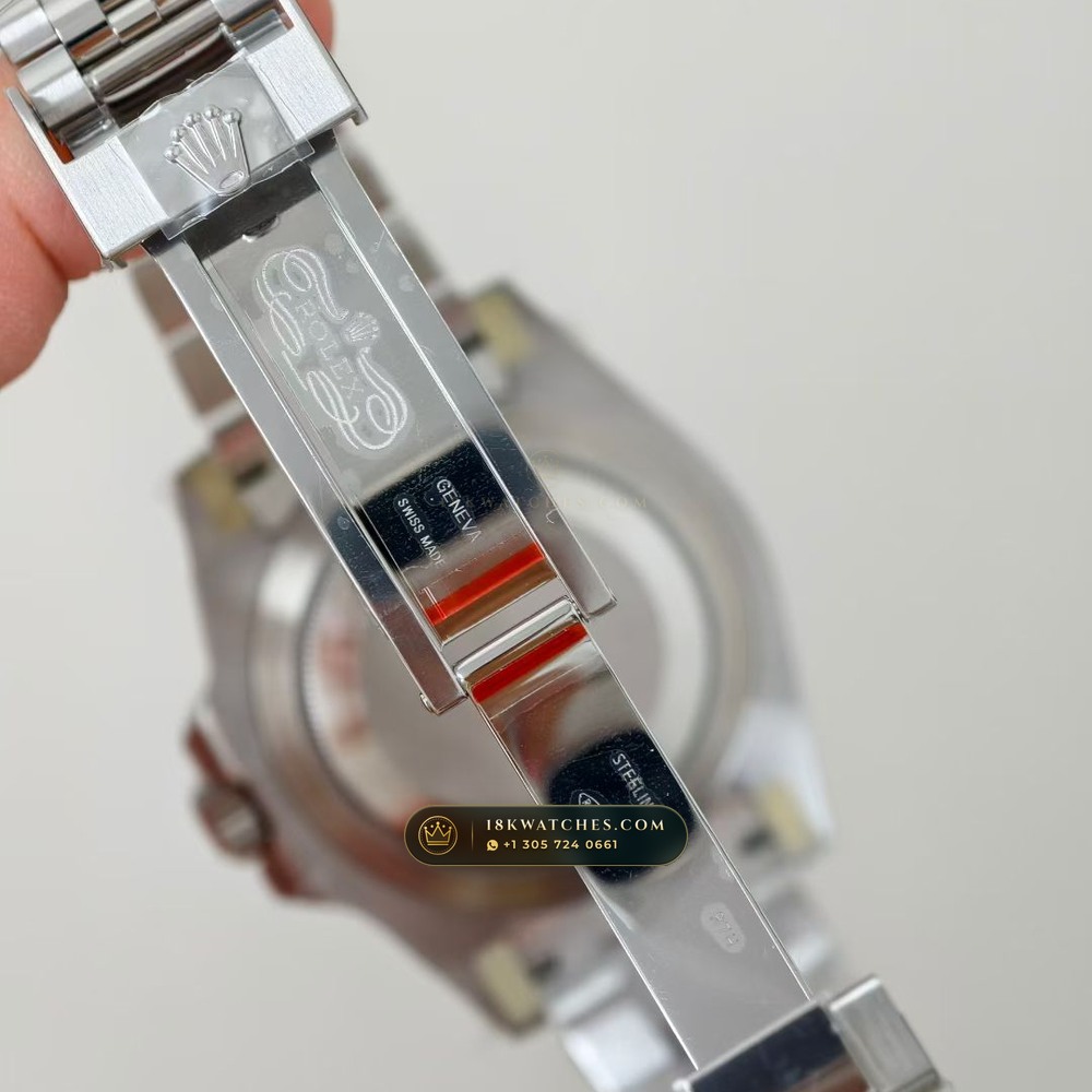 Rolex GMT-Master II Sprite Left-Handed Green & Black Ref. 126720VTNR — Studio Gallery Plate VI in 904L Stainless Steel Custom Architecture (143.9g Verified Mass, Rolex Manufacture Cal. 3285 - 70h Power Reserve)