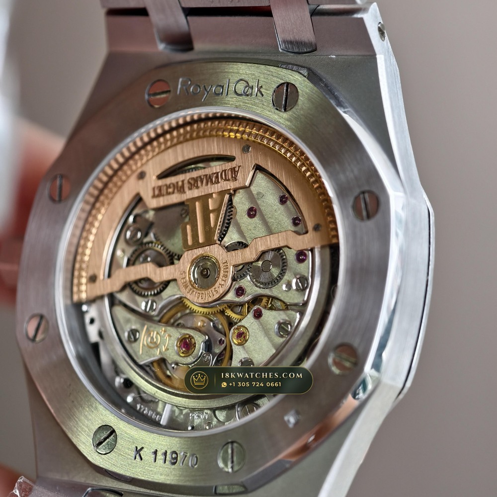 Audemars Piguet Royal Oak Jumbo Extra-Thin 39mm Ref. 15202ST.00.1240ST.01 — Studio Gallery Plate VI in 904L Stainless Steel Custom Architecture (103.4g Verified Mass, Audemars Piguet Cal. 2121 Ultra-Thin)