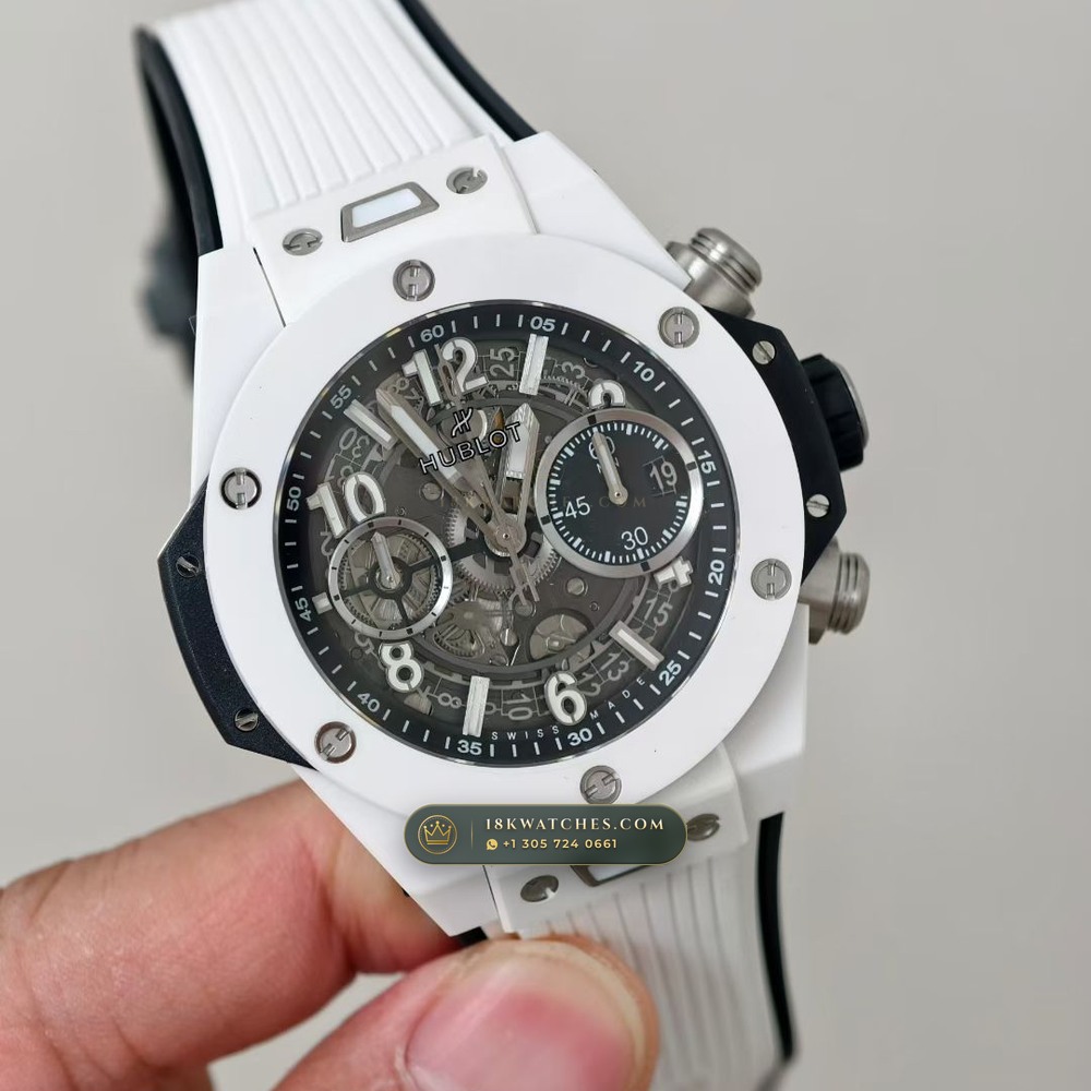 Hublot Big Bang Unico Flyback Chronograph 42mm Ref. 441.NX.1171.RX — Studio Gallery Plate II in Grade 5 Titanium Monobloc (120.2g Verified Mass, Hublot Unico Flyback Chronograph Cal. HUB1280)