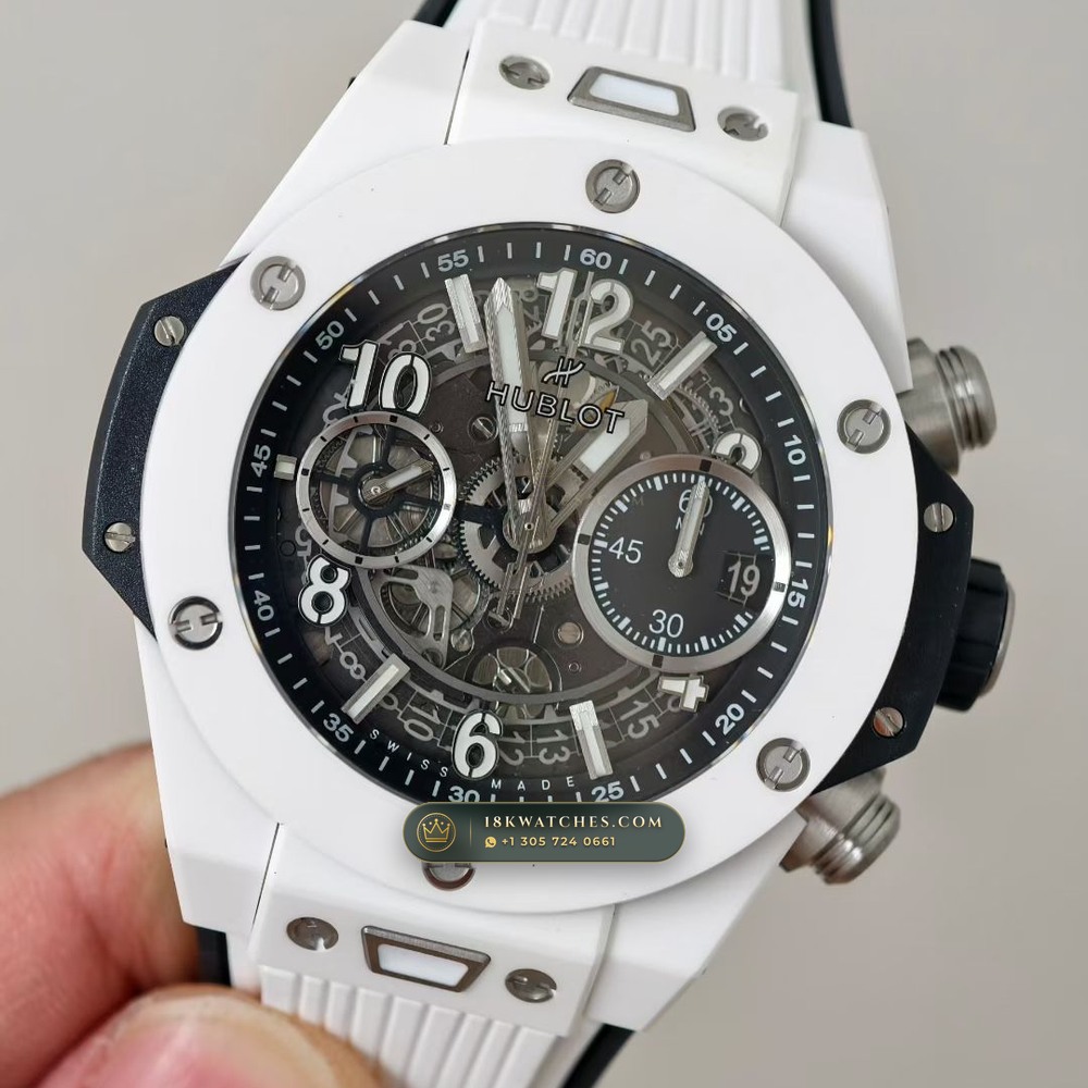 Hublot Big Bang Unico Flyback Chronograph 42mm Ref. 441.NX.1171.RX — Studio Gallery Plate III in Grade 5 Titanium Monobloc (120.2g Verified Mass, Hublot Unico Flyback Chronograph Cal. HUB1280)
