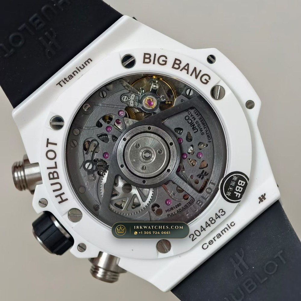 Hublot Big Bang Unico Flyback Chronograph 42mm Ref. 441.NX.1171.RX — Studio Gallery Plate VIII in Grade 5 Titanium Monobloc (120.2g Verified Mass, Hublot Unico Flyback Chronograph Cal. HUB1280)