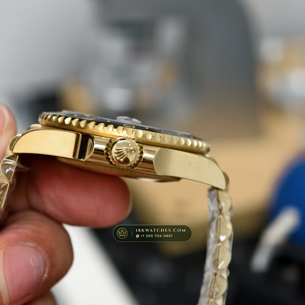 Rolex GMT-Master II Guinness / Zombie Grey & Black Cerachrom 18K Yellow Gold Ref. 126718GRNR — Studio Gallery Plate VI in 18K Yellow Gold Au750 (225.8g Verified Mass, Rolex Manufacture Cal. 3285 - 70h Power Reserve)