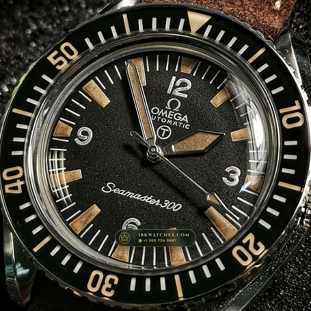 Omega Heritage Seamaster 300 Big Triangle Military Vintage 41mm Ref. 165.024 — Studio Gallery Plate VIII in 904L Stainless Steel Custom Architecture (104.9g Verified Mass, Omega Co-Axial Master Chronometer Cal. 8900)