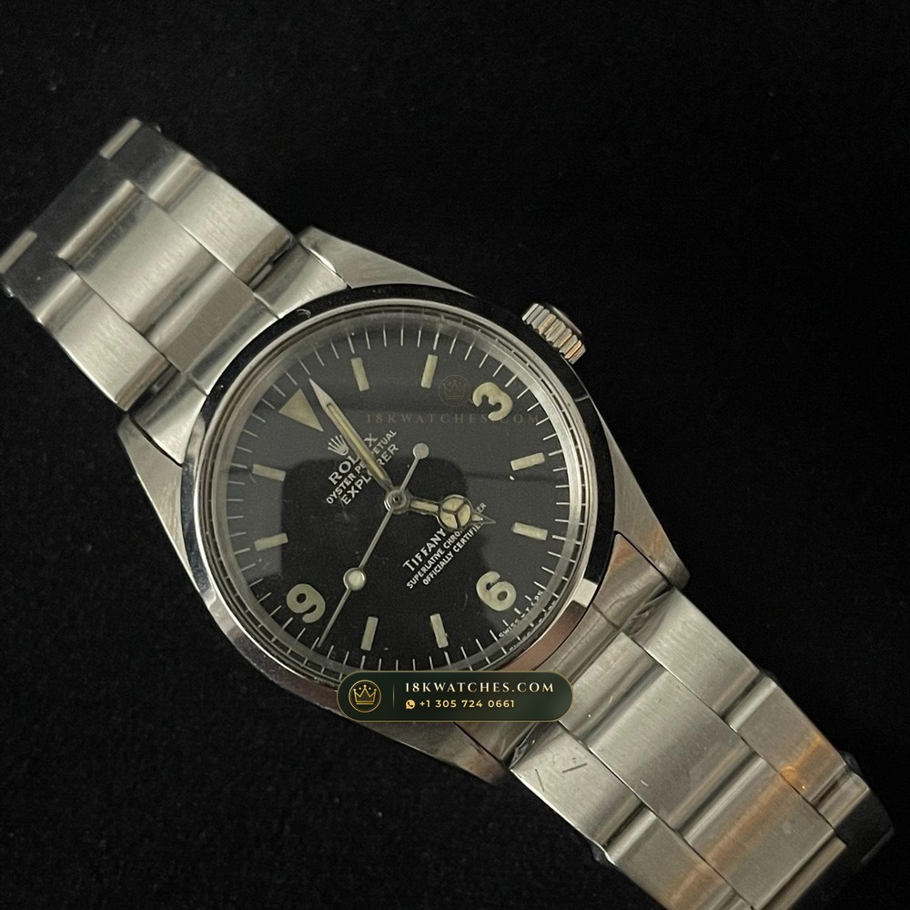 Rolex Explorer Tiffany Blue Dial Ref. 1016 — Studio Gallery Plate II in 904L Stainless Steel Custom Architecture (101.0g Verified Mass, Rolex Manufacture Cal. 3230)