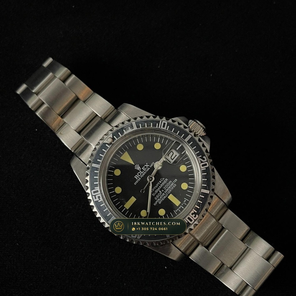 Rolex Submariner Date Tiffany Blue Dial Ref. 1680 — Studio Gallery Plate II in 904L Stainless Steel Custom Architecture (115.3g Verified Mass, Rolex Manufacture Cal. 3135)